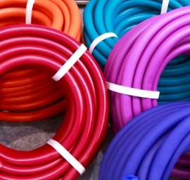 Colorful polymer piping